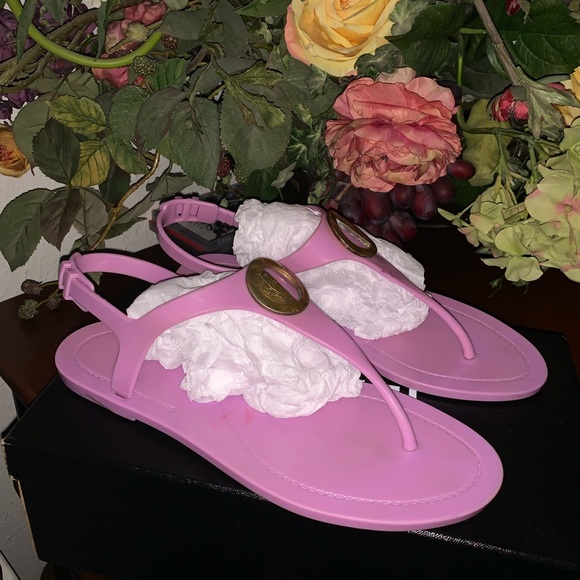 versace jelly heels